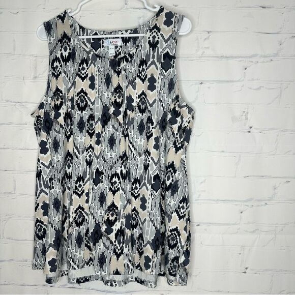 Denim & Company XL top - Picture 1 of 7